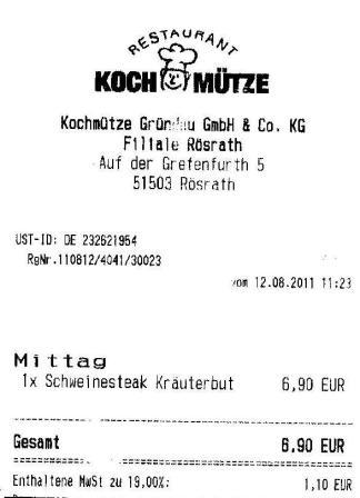 irue Hffner Kochmtze Restaurant